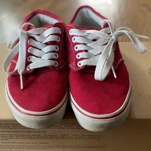 Red Vans Classic Skate Shoes